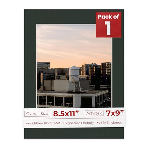 8.5x11 Mat Bevel Cut for 7x9 Photos