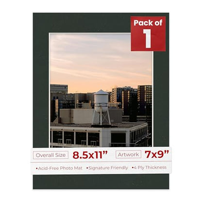 8.5x11 Mat Bevel Cut for 7x9 Photos