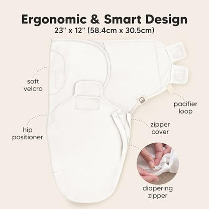 Newborn Swaddles with Zippers (3 Count)