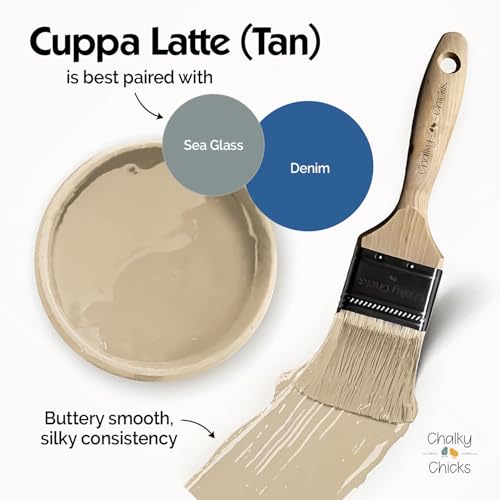 Cuppa Latte 8 Fl Oz Chalk Paint for Furniture All in One