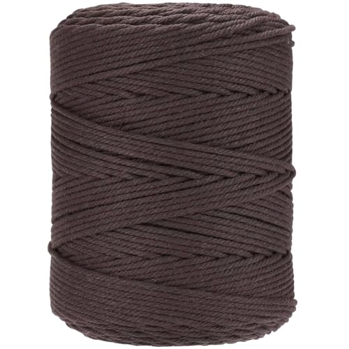 Macrame Cord 4mm x 328yards Natural Macrame Cotton Rope Colored Macrame Rope Soft Cotton Cord Macrame Supplies Craft Rope Macrame Yarn for Plant Hanger Wall Hanger Dreamcatcher