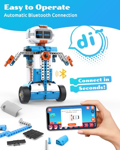 E7 Pro Coding & Remote Control Robot Kit for Kids 8+