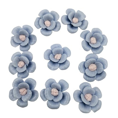 10 PCS 3D Flower Ceramics Mosaic Tiles (8 Ounce)