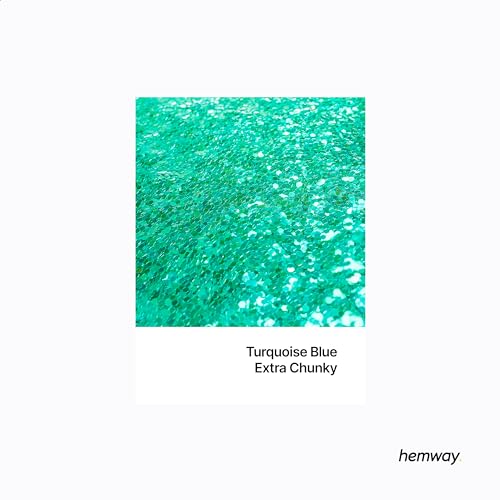 Resin Glitter Turquoise Blue 100g Extra Chunky (3.5274 Ounce)