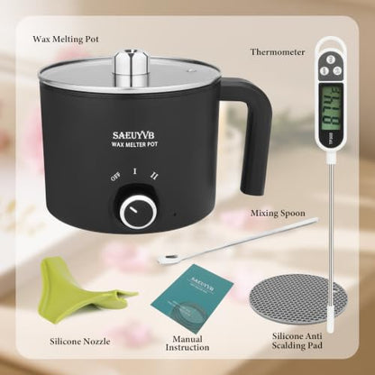 Candle Making Kit with 1.8L Wax Melter Pot