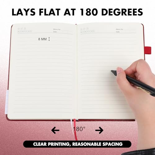 30 Set Lined Notebook Journals with Pens A5 Notebooks 100 GSM College Ruled Hardcover Notebook PU Leather Notepad with Pen Holder for Office School