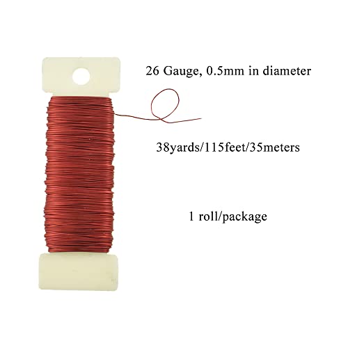 26Gauge Red 1Roll Total 38Yards