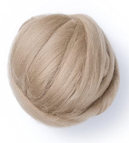 Colored Natural Wool roving