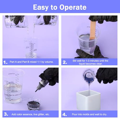 Epoxy Resin Kit 32OZ with Molds