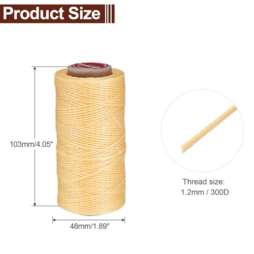 Flat Leather Sewing Waxed Thread