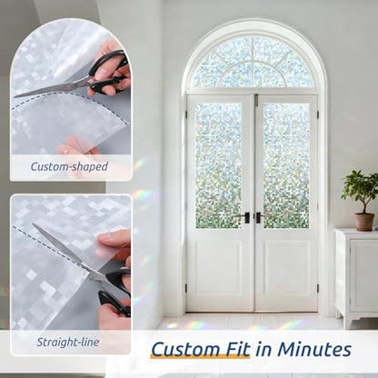 Stained Glass Window Privacy Film (19.38 Sq Ft)
