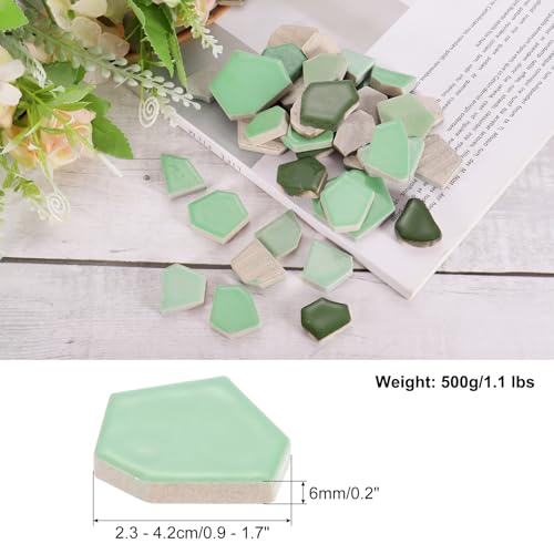 500g 1.1LB Irregular Ceramics Mosaic Tiles