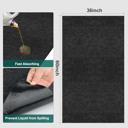 36" x 60" Oil Drip Mat for Garage Driveway (7.667 Sq Ft)