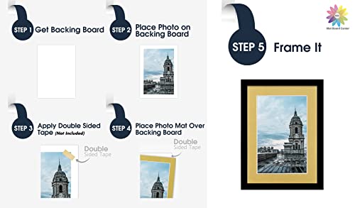 Mat Board Center 10 Pack 5x7 Photo Mats for 4x6 Picture