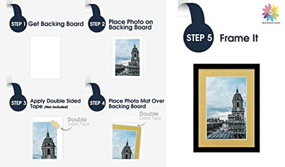 Mat Board Center 10 Pack 5x7 Photo Mats for 4x6 Picture