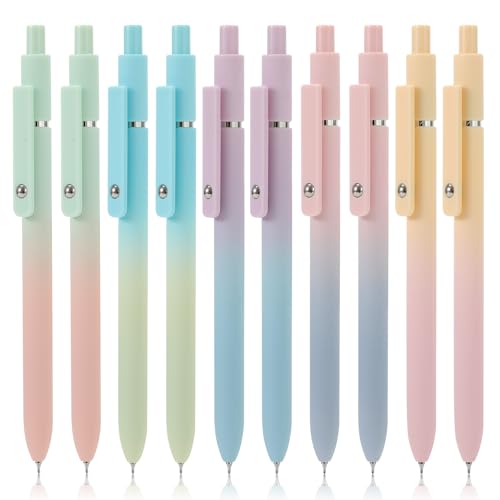 10pcs Gel Pens Black Ink Medium Point 0.7mm Pens (10 Count)