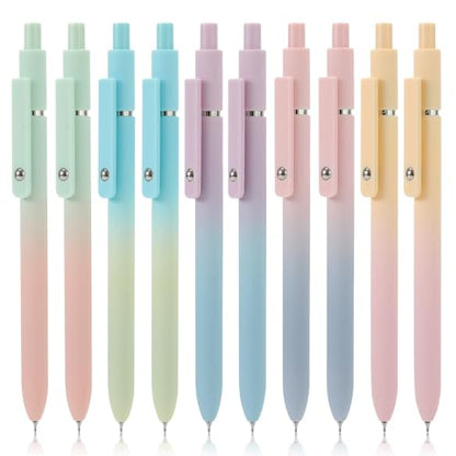 10pcs Gel Pens Black Ink Medium Point 0.7mm Pens (10 Count)