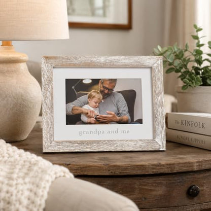 Grandpa and Me Rustic Photo Frame