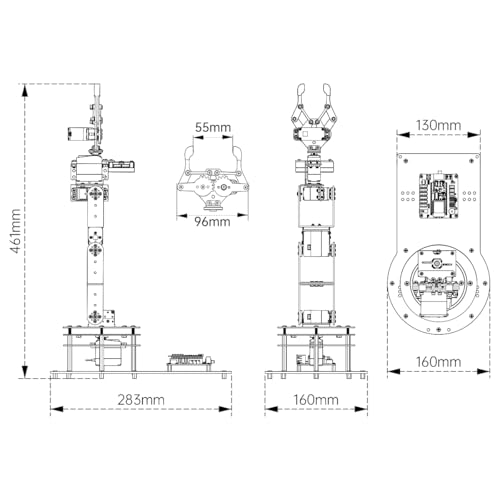 Robotic Arm Kit 6DOF Programming Robot Arm with 6 Servos