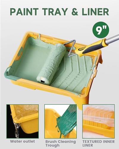 Paint Roller Kit with Extension Pole