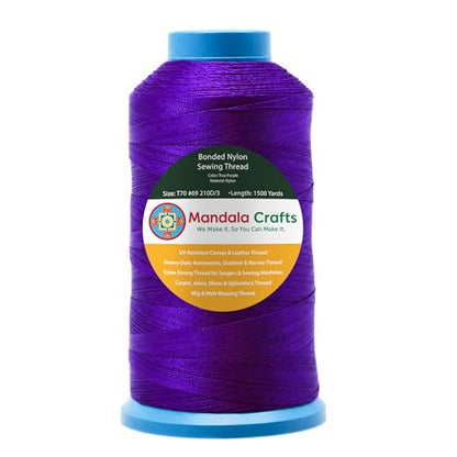 Size 69 210D T70 True Purple Bonded Nylon Thread (4500 Foot)