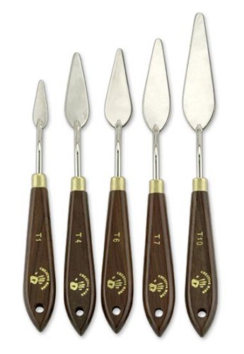 Stainless Steel Palette Knife Painting Tools (5 Count)