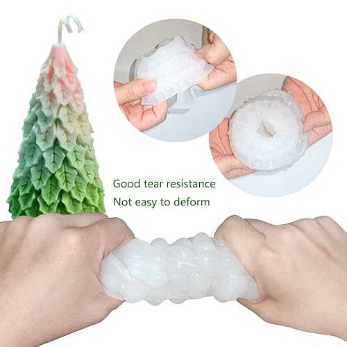 4PCS Christmas Tree Silicone Molds Kit