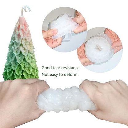 4PCS Christmas Tree Silicone Molds Kit