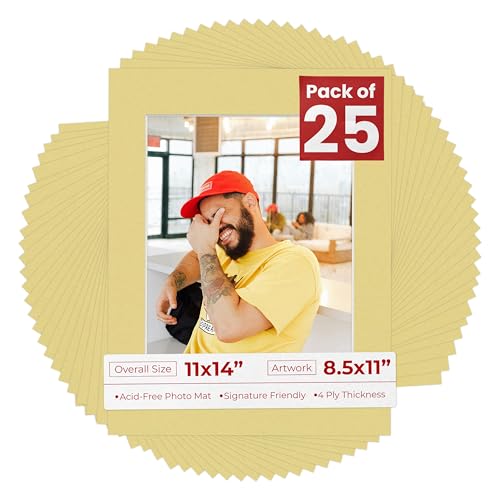 11x14 Mat for 8.5x11 Photo (25 Count)