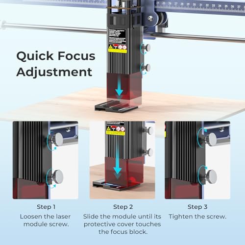 10W Laser Engraver Machine with Honeycomb Laser Bed 500x500