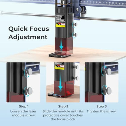 10W Laser Engraver Machine with Honeycomb Laser Bed 500x500