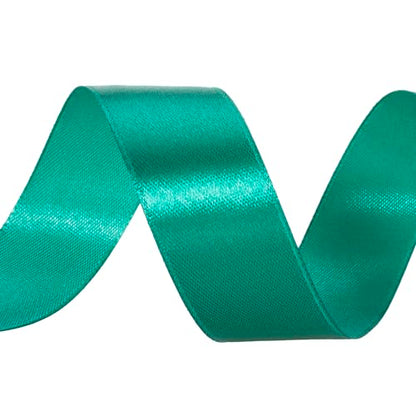 1 Inch Teal Solid Satin Ribbon for Gift Wrapping