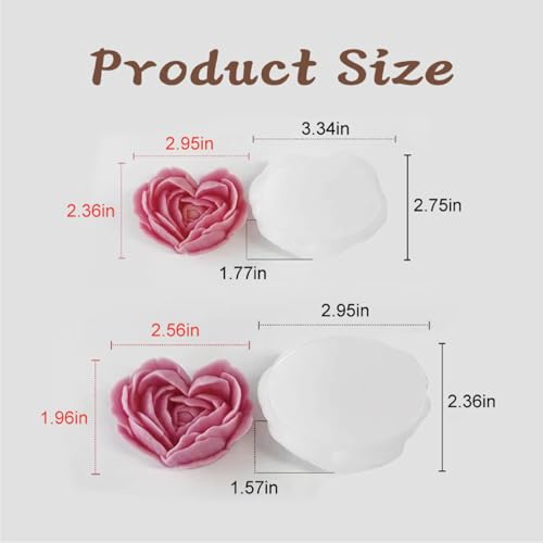 2Pack Heart Candle Mold (2 Count)