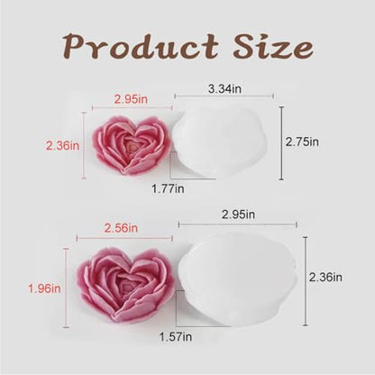 2Pack Heart Candle Mold (2 Count)