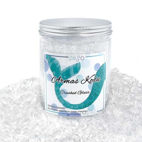 Clear Crushed Glass for Resin Art & Crafts