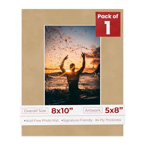 8x10 Mat Bevel Cut for 5x8 Photos