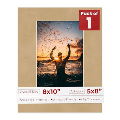 8x10 Mat Bevel Cut for 5x8 Photos