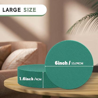 Large Round Floral Foams 6" (8 Count)