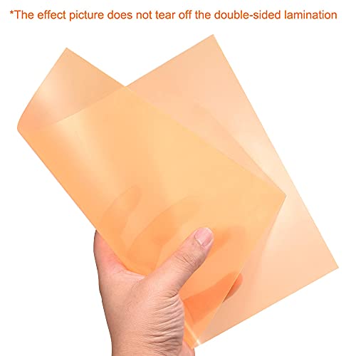 4Pcs A4 Gel Light Lighting Filter Overlay Transparent Color Correction Plastic Vinyl PVC Sheets Photography Television Orange (4 Count)