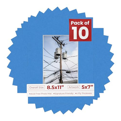 5x7 Mat for 8.5x11 Frame (10 Count)