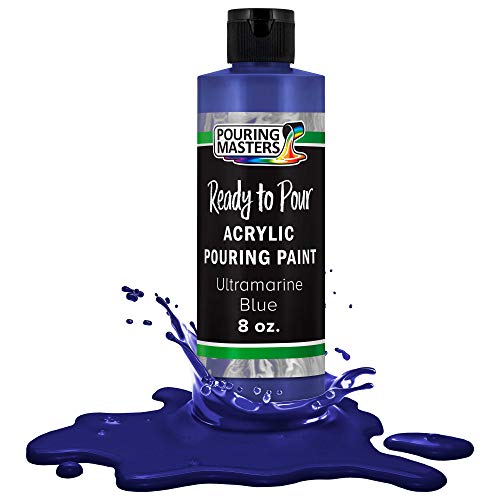 POURING MASTERS Ultramarine Blue Acrylic Ready to Pour Pouring Paint (8 Fl Oz)