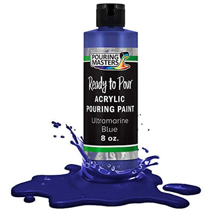 POURING MASTERS Ultramarine Blue Acrylic Ready to Pour Pouring Paint (8 Fl Oz)
