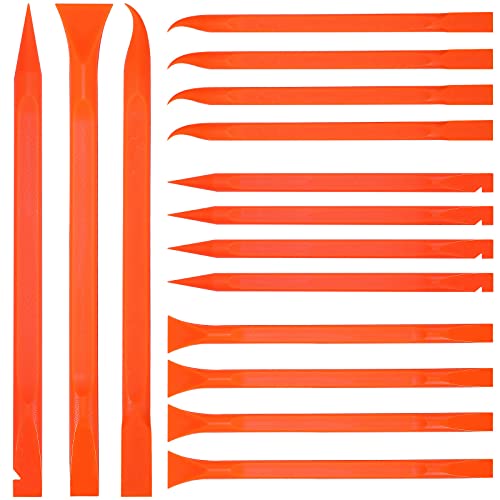 18 Pcs Carbon Fiber Plastic Scrapers Cleaning Tool Non (18 Count)