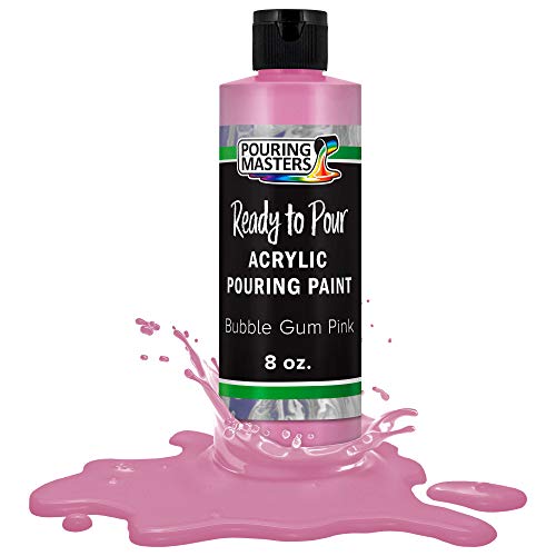 Bubble Gum Pink Acrylic Ready to Pour Pouring Paint (8 Fl Oz)