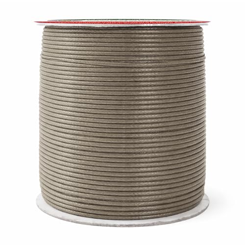 2mm Taupe Waxed Cord (327 Foot)