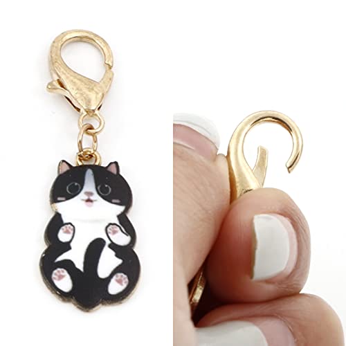 6Pcs Cat Stitch Marker Charms for Crocheting and Knitting