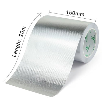 Adhesive Aluminum Foil Heat Shield Tape 1 Pack 6inch x 66ft (66 Foot)