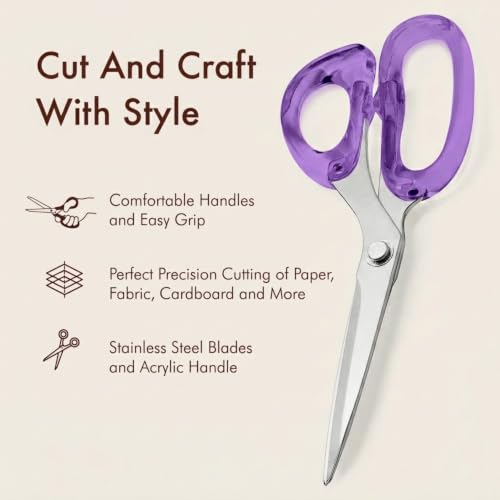 9” Stainless Steel Acrylic Scissors
