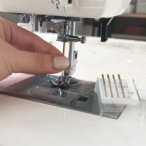 60 Pieces Sewing Machine Needles Universal Regular Point Machine Needles for Home Sewing Machine Compatible with Singer (60 Count)