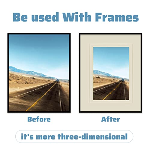 10 Pack Acid Free Ivory Picture Frame Mats